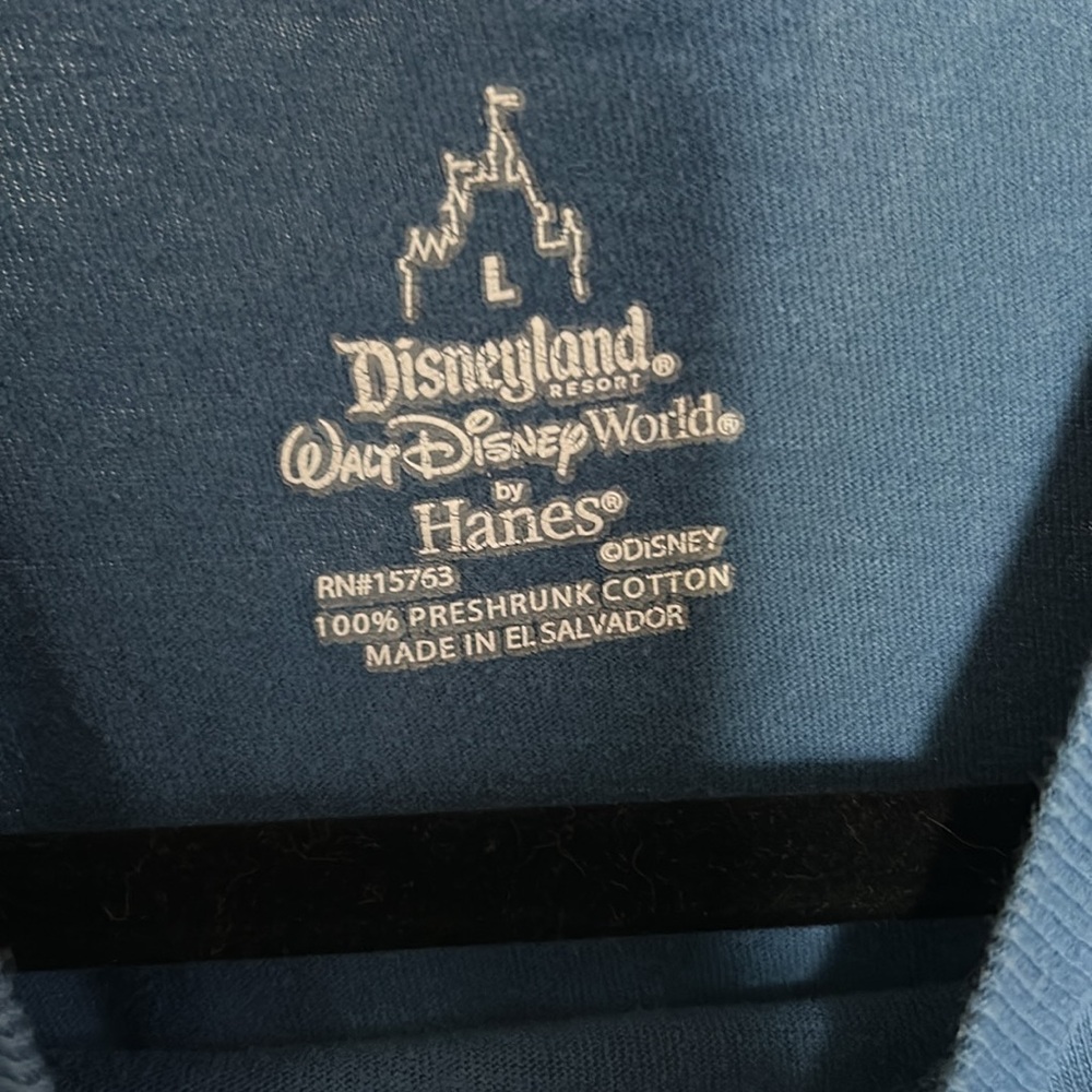 Unisex Youth Walt Disney World Blue Mickey Mouse T-Shirt Size Large |A198 - Picture 3 of 4